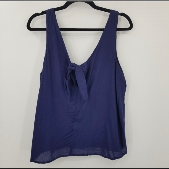 ANTHOPOLOGIE MAEVE VERENA TOP CAMI TANK NAVY - Picture 5 of 11